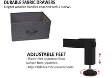 Load image into Gallery viewer, Nola Home 8-Drawer Dresser, Fabric Chest of Drawers, Storage Tower Organizer, Dark Grey
