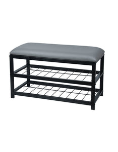 Nola Home Metal Shoe Rack Bench Entryway Home Organizer