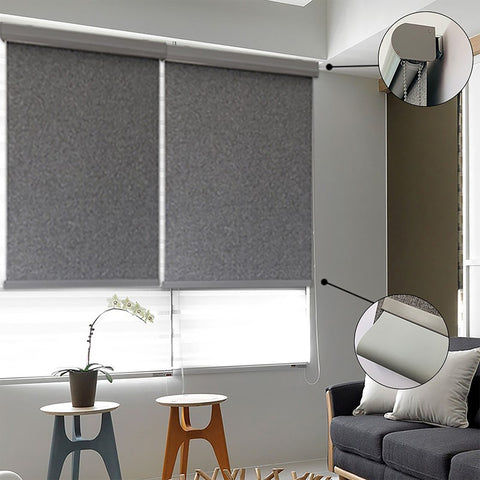 BLACKOUT ROLLER BLINDS, GREY