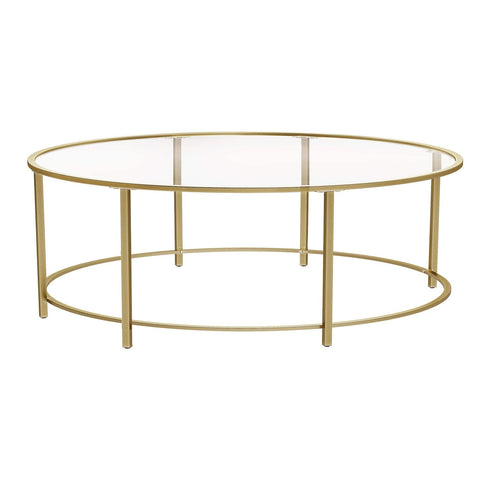 GLENMORE GOLD ROUND COCKTAIL TABLE